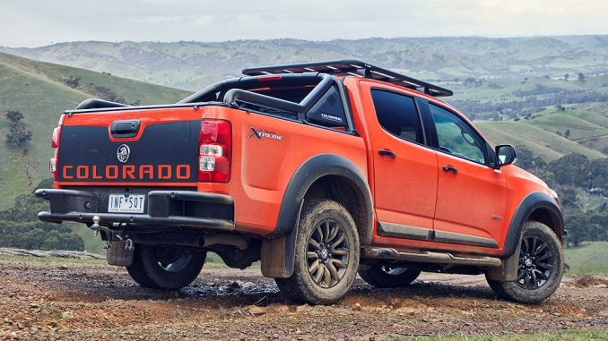 2019 holden colorado z71 xtreme side and rear 