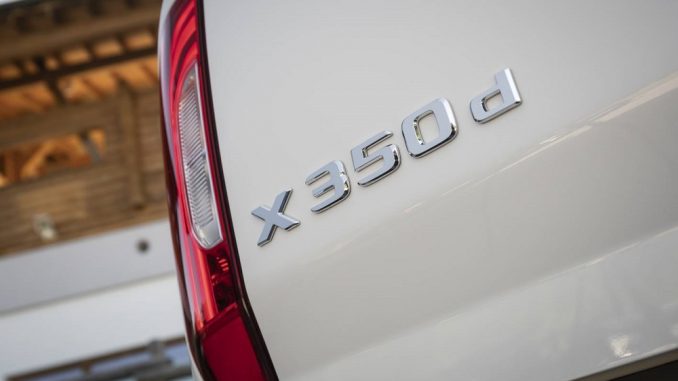 mercedes-benz x-class 350 d rear badge