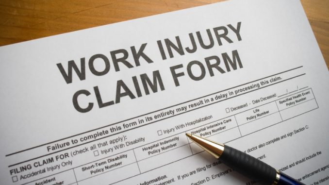 work injury claim form