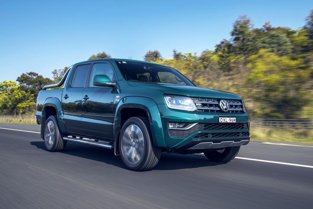 Amarok V6 Ultimate 580 front 3qtr