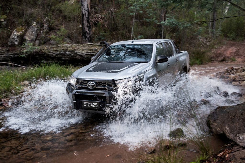 2018 Toyota HiLux Rugged X front water